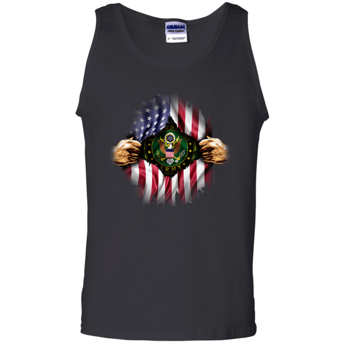 Proud Army Hero Men Front T Shirt-TShirt-Army-Veterans Nation