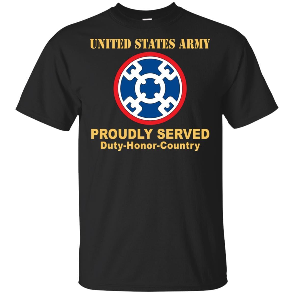 US ARMY 310TH SUSTAINMENT COMMAND- Proudly Served T-Shirt On Front For Men-TShirt-Army-Veterans Nation