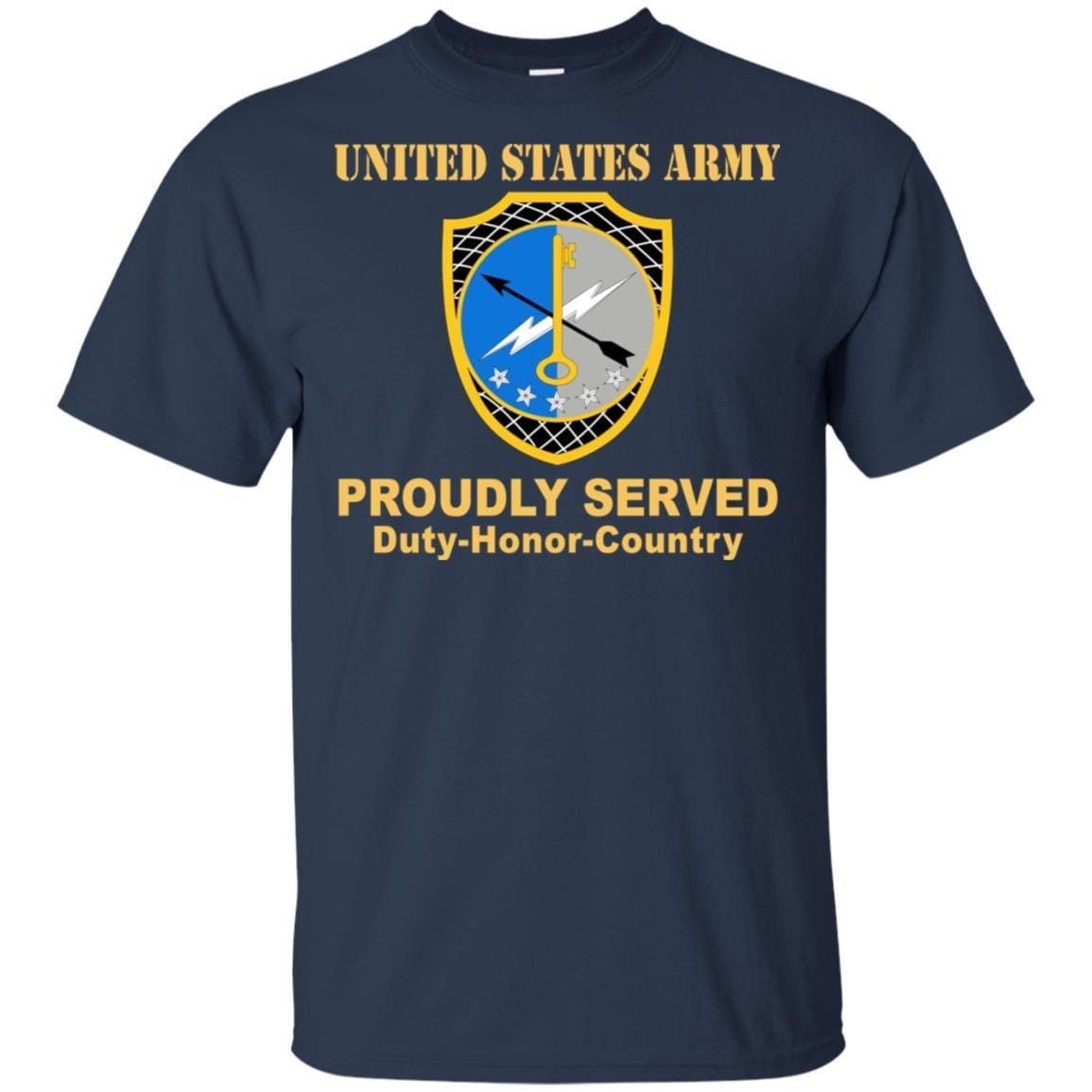 US ARMY 780TH MILITARY INTELLIGENCE BRIGADE- Proudly Served T-Shirt On Front For Men-TShirt-Army-Veterans Nation