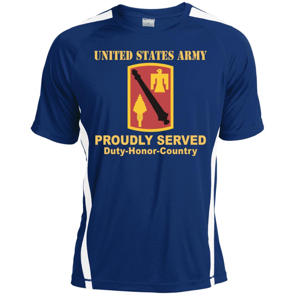 US ARMY 45 FIRES BRIGADE- Proudly Served T-Shirt On Front For Men-TShirt-Army-Veterans Nation