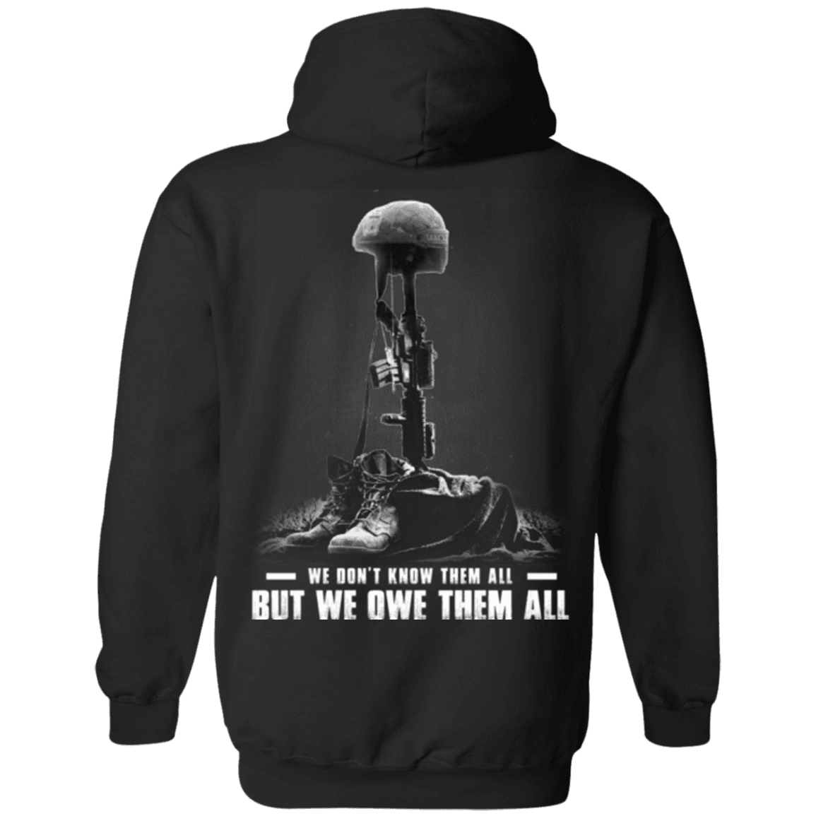 Military T-Shirt "We Owe Them All" - Men Back-TShirt-General-Veterans Nation