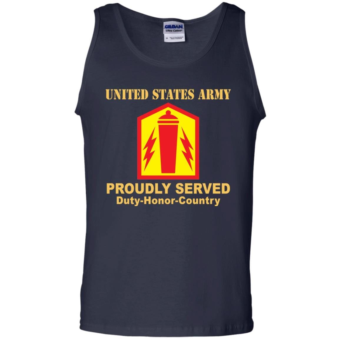 US ARMY 41 FIRES BRIGADE- Proudly Served T-Shirt On Front For Men-TShirt-Army-Veterans Nation