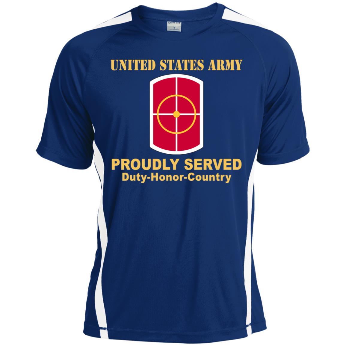 US ARMY 420TH ENGINEER BRIGADE- Proudly Served T-Shirt On Front For Men-TShirt-Army-Veterans Nation