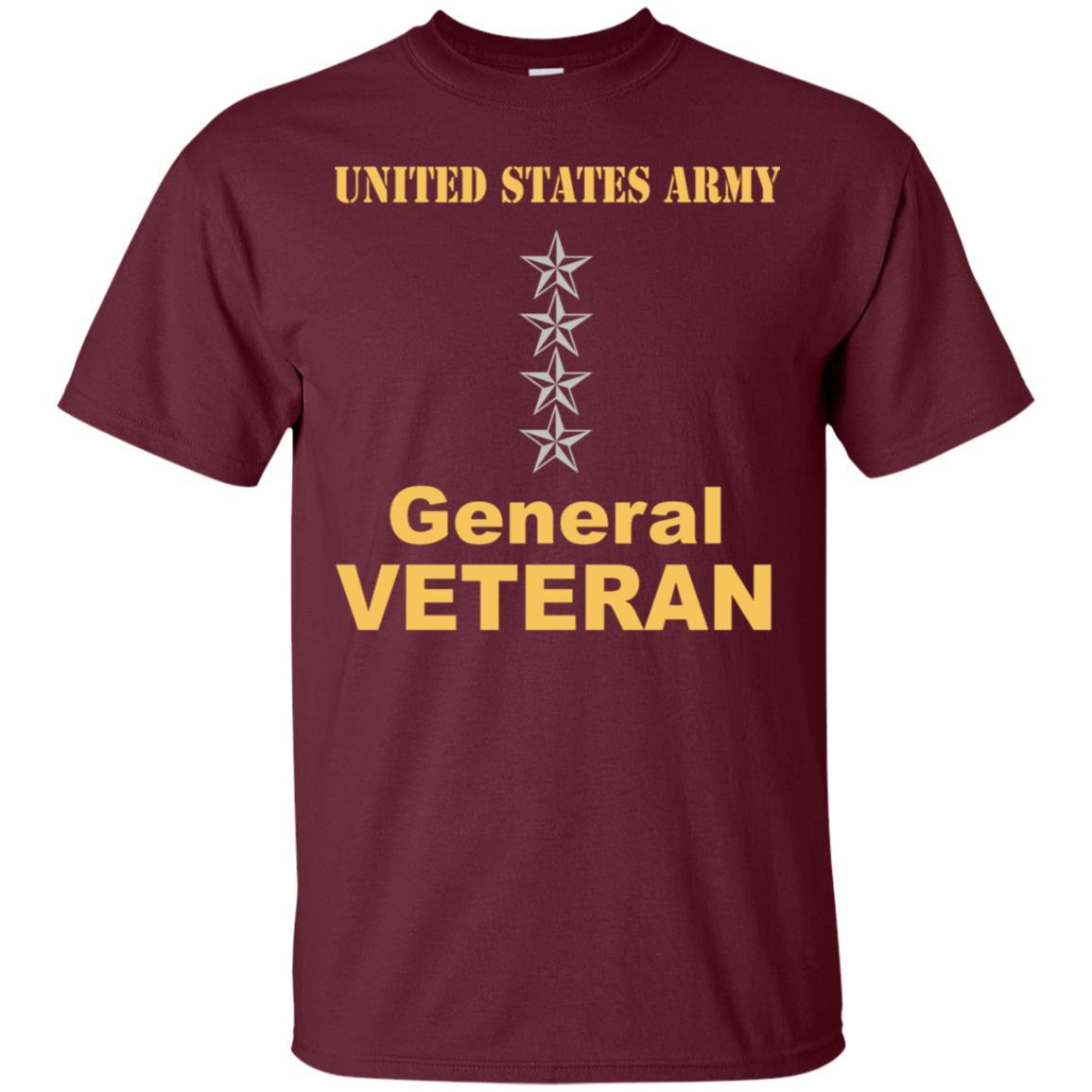 US Army O-10 General O10 GEN General Officer Veteran Men T Shirt On Front-TShirt-Army-Veterans Nation