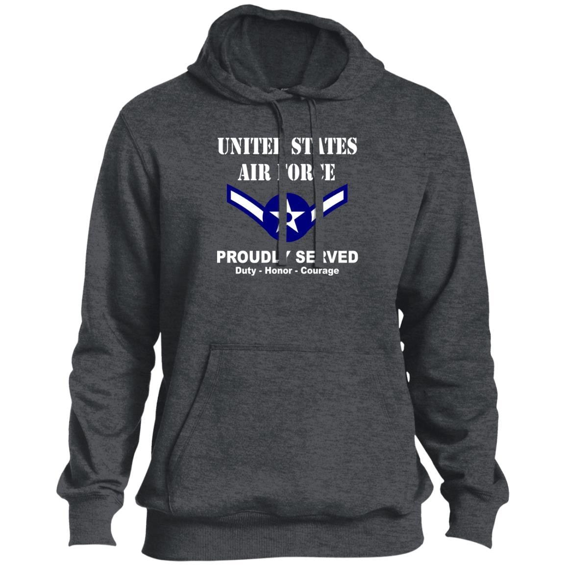 US Air Force E-2 Airman Amn E2 Ranks Enlisted Airman T shirt Sport-Tek Tall Pullover Hoodie - T-Shirt-TShirt-USAF-Veterans Nation