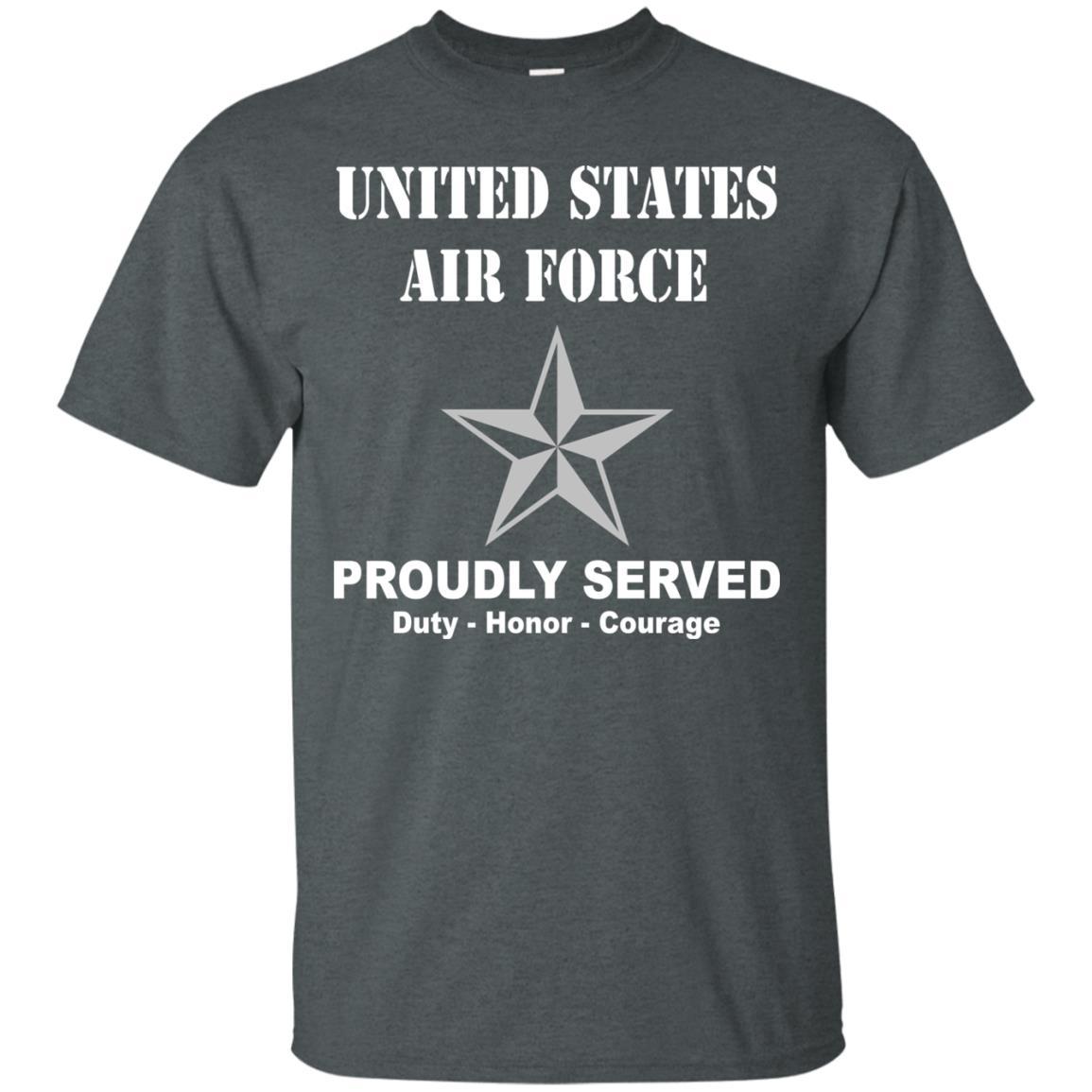 US Air Force O-7 Brigadier General Brig O7 General Officer Ranks Men Front T Shirt For Air Force-TShirt-USAF-Veterans Nation
