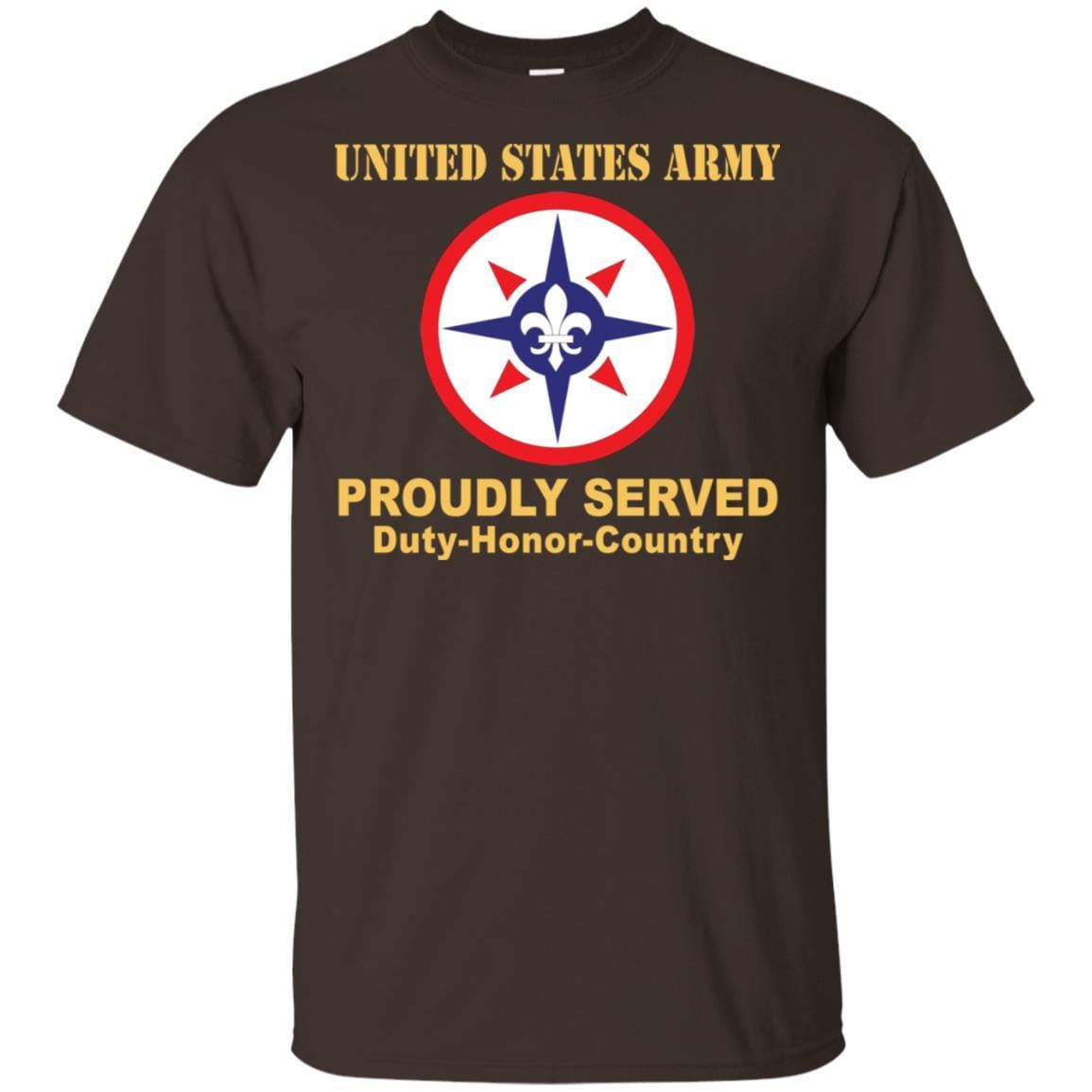US ARMY 316TH SUSTAINMENT COMMAND- Proudly Served T-Shirt On Front For Men-TShirt-Army-Veterans Nation