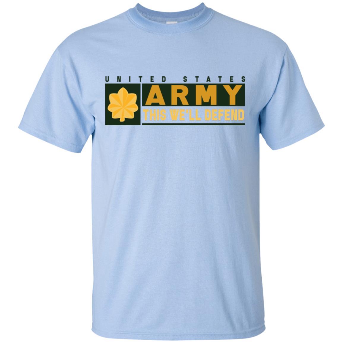 US Army O-4 This We Will Defend T-Shirt On Front For Men-TShirt-Army-Veterans Nation