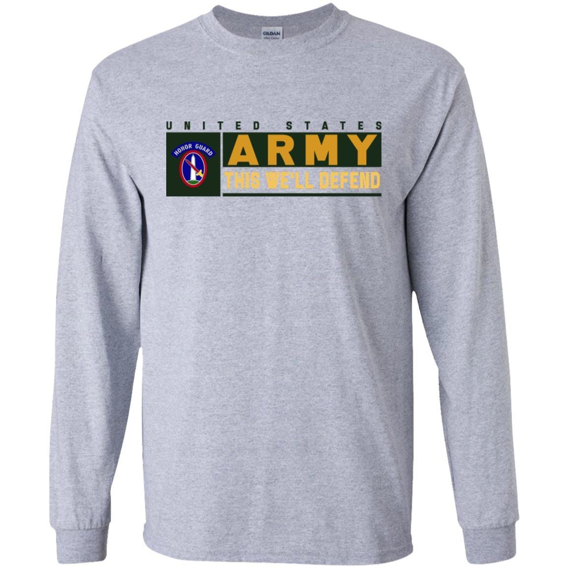 US Army 3RD INFANTRY REGIMENT, MILITARY DISTRICT OF WASHINGTON WITH HONOR GUARD TAB- This We'll Defend T-Shirt On Front For Men-TShirt-Army-Veterans Nation