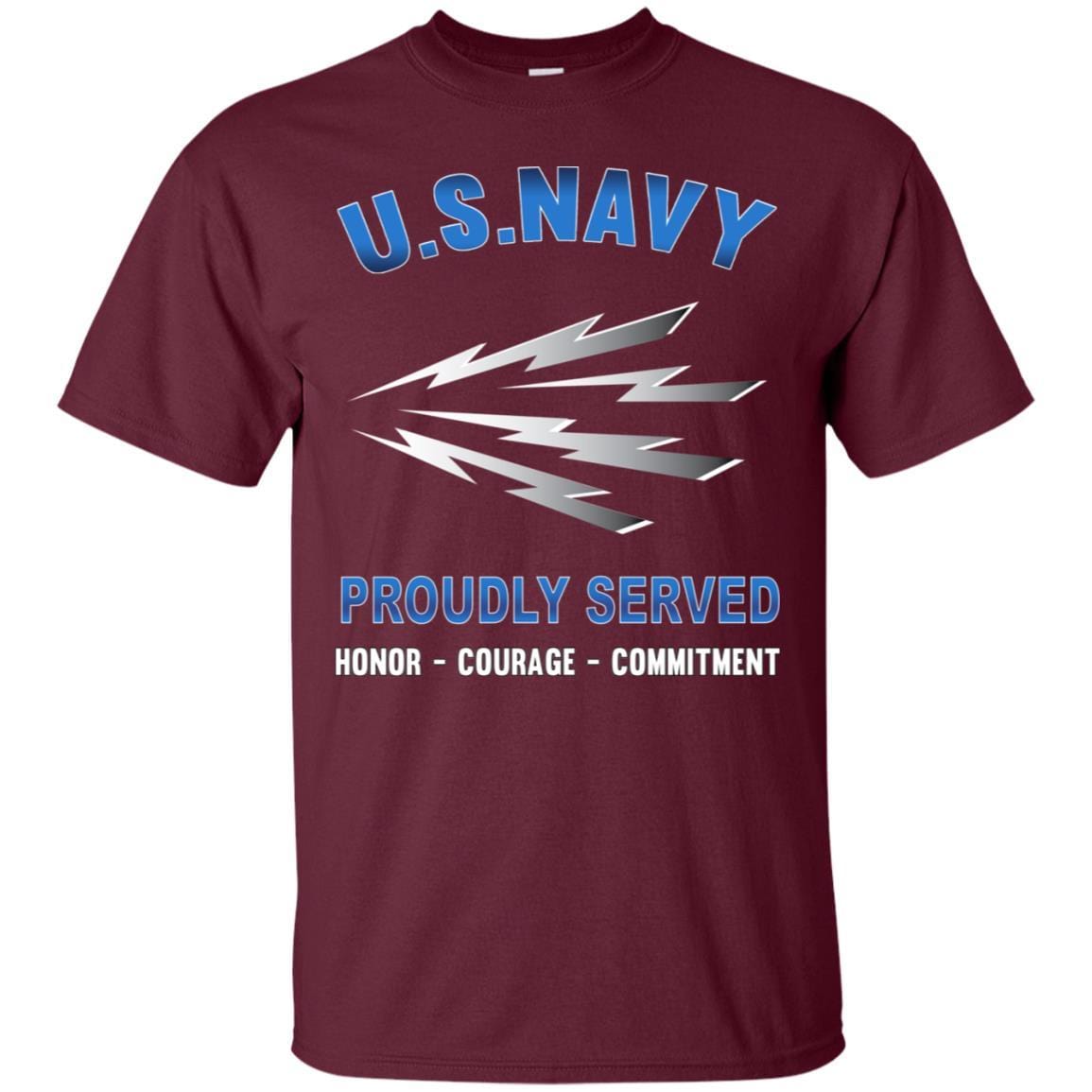 U.S Navy Radioman Navy RM - Proudly Served T-Shirt For Men On Front-TShirt-Navy-Veterans Nation
