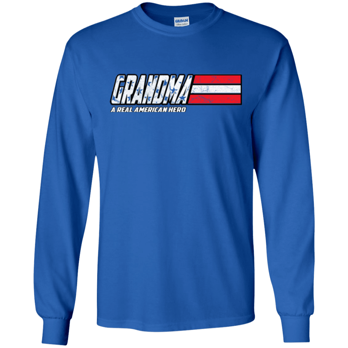 Military T-Shirt "Grandma - A Real American Hero - Men" Front-TShirt-General-Veterans Nation