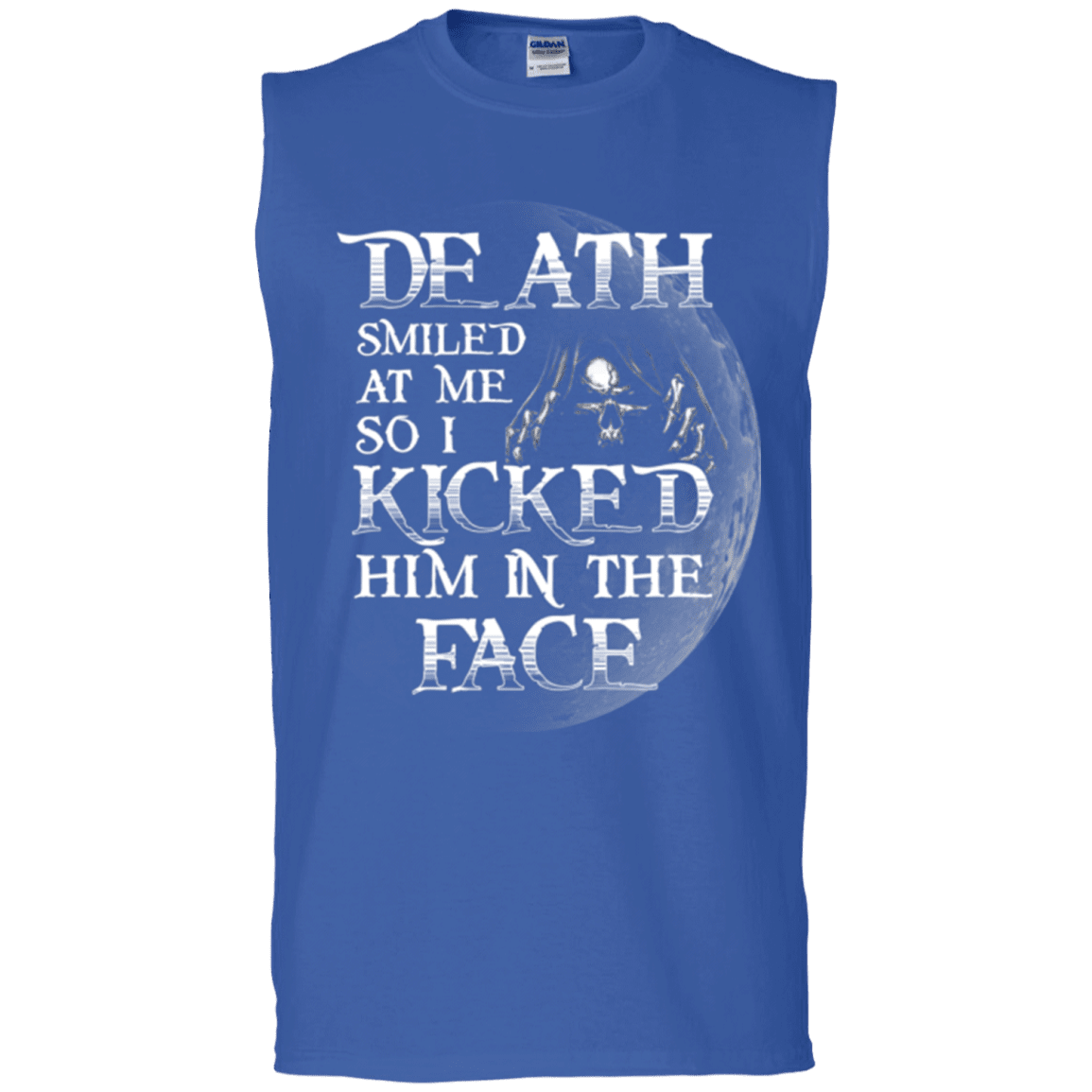 Military T-Shirt "Death Smiled At Me I Kicked Him In The Face"-TShirt-General-Veterans Nation