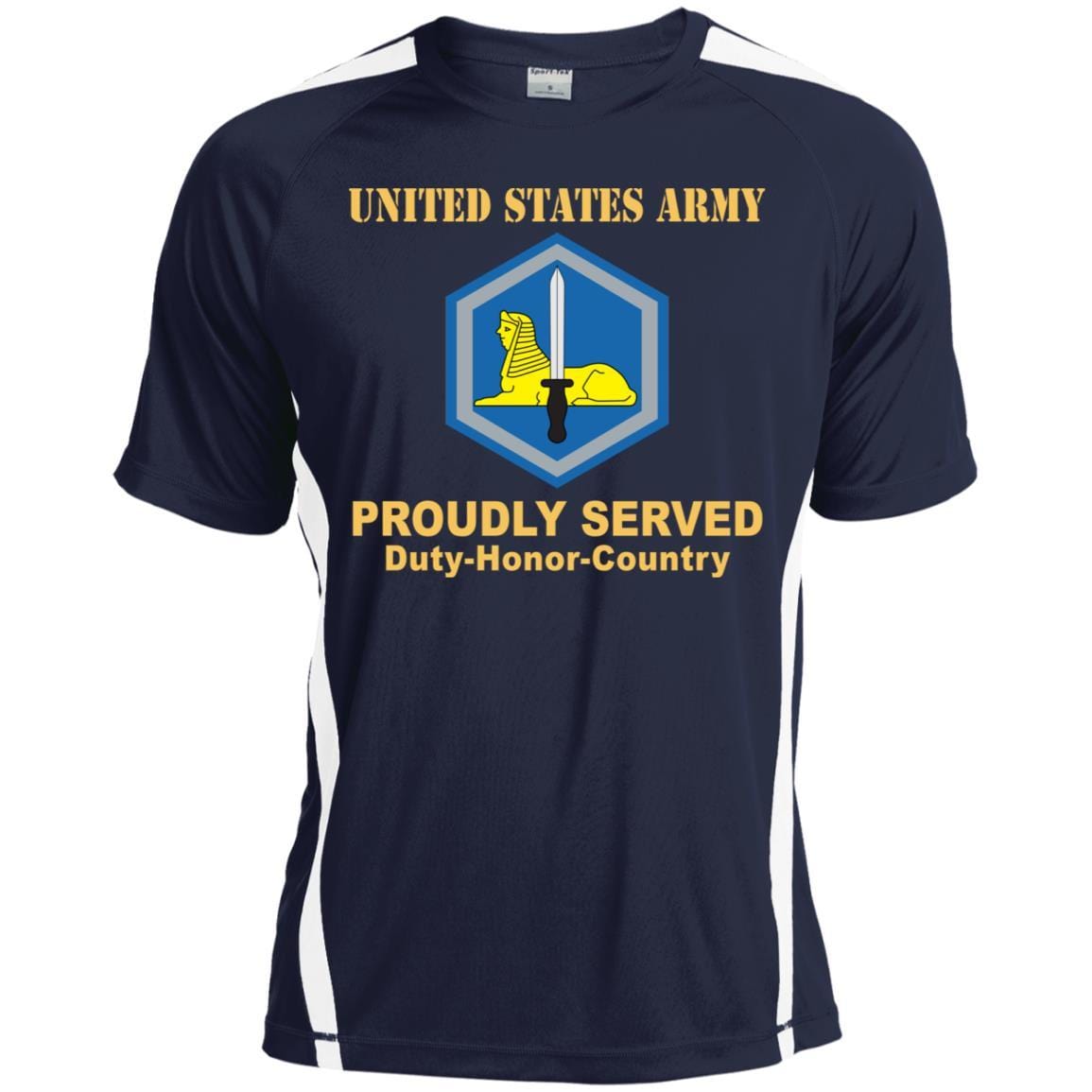 US ARMY 66TH MILITARY INTELLIGENCE BRIGADE - Proudly Served T-Shirt On Front For Men-TShirt-Army-Veterans Nation