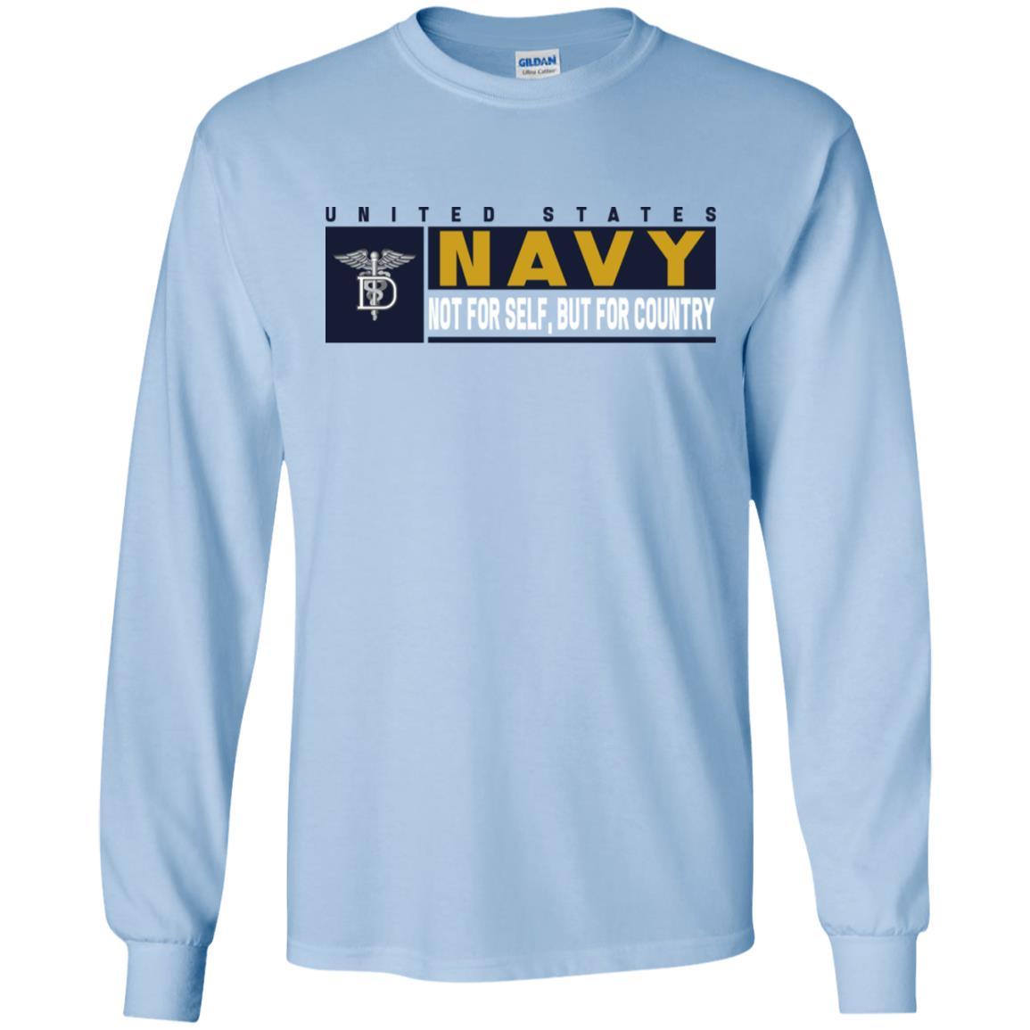 Navy Dental Technician Navy DT- Not for self Long Sleeve - Pullover Hoodie-TShirt-Navy-Veterans Nation