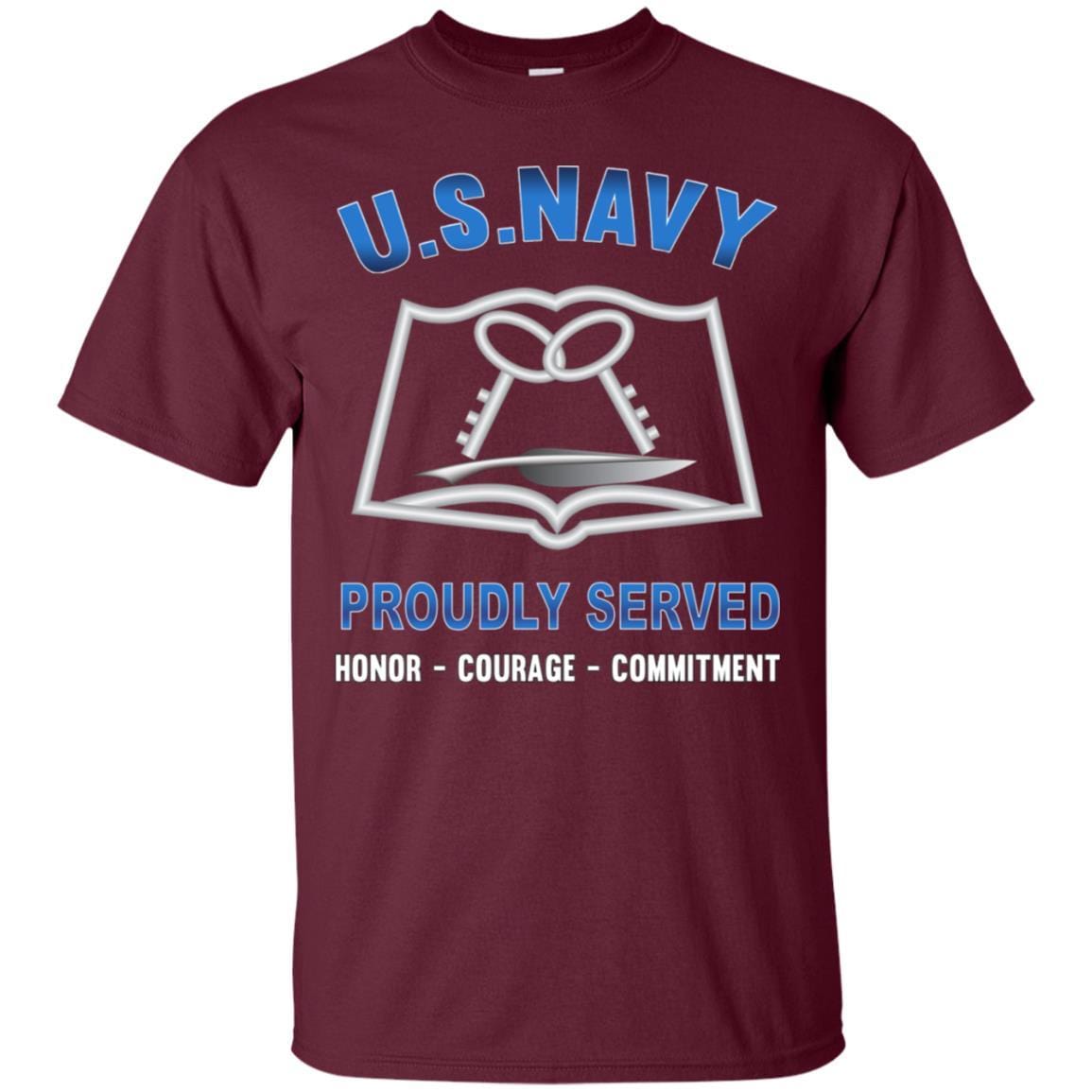 Navy Mess Management Specialist MS Navy CS - Proudly Served T-Shirt For Men On Front-TShirt-Navy-Veterans Nation