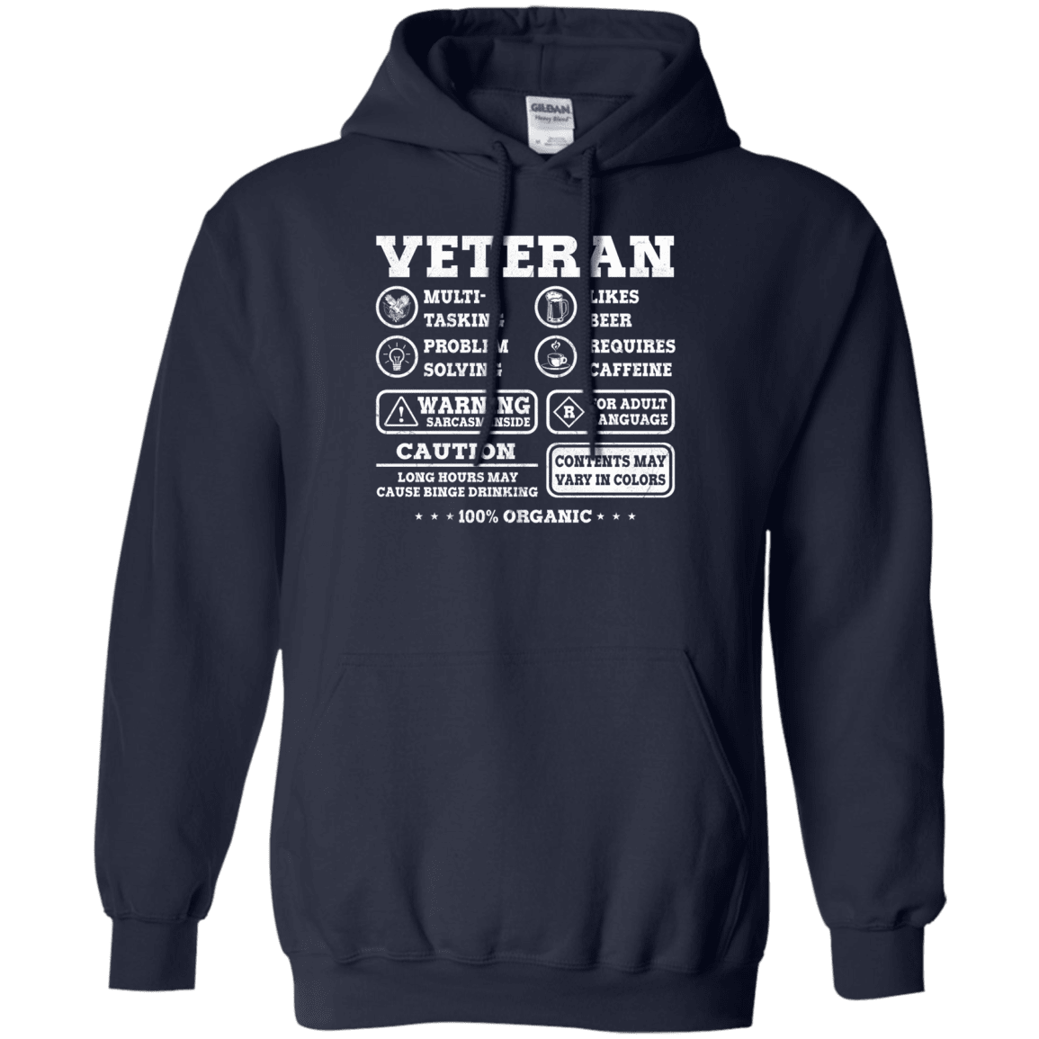 Military T-Shirt "Veteran Multitasking Sarcasm Men" Front-TShirt-General-Veterans Nation