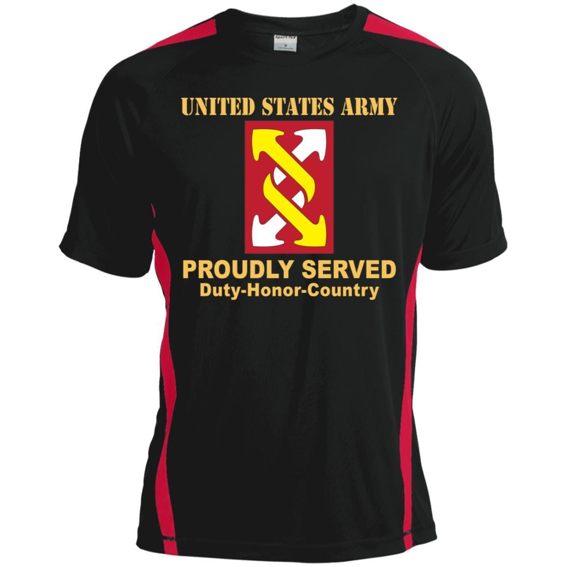 US ARMY 143RD SUSTAINMENT BRIGADE- Proudly Served T-Shirt On Front For Men-TShirt-Army-Veterans Nation