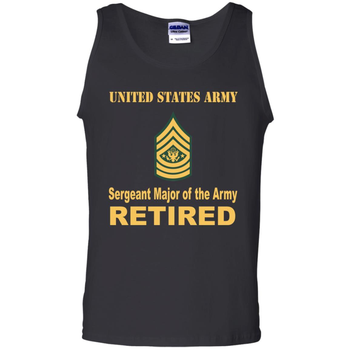 US Army E-9 Sergeant Major of the Army E9 SMA Noncommissioned Officer Retired Men T Shirt On Front-TShirt-Army-Veterans Nation