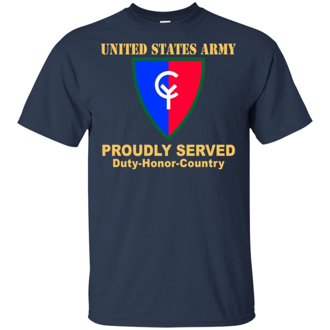 US ARMY 38TH INFANTRY DIVISION- Proudly Served T-Shirt On Front For Men-TShirt-Army-Veterans Nation