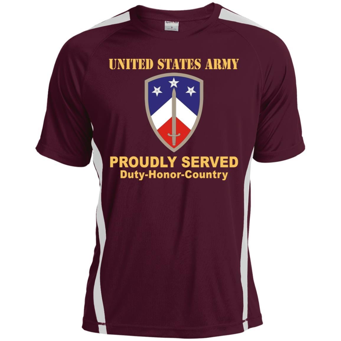 US ARMY 230 SUSTAINMENT BRIGADE- Proudly Served T-Shirt On Front For Men-TShirt-Army-Veterans Nation