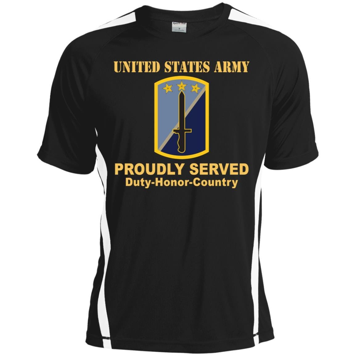 US ARMY 170TH INFANTRY BRIGADE- Proudly Served T-Shirt On Front For Men-TShirt-Army-Veterans Nation
