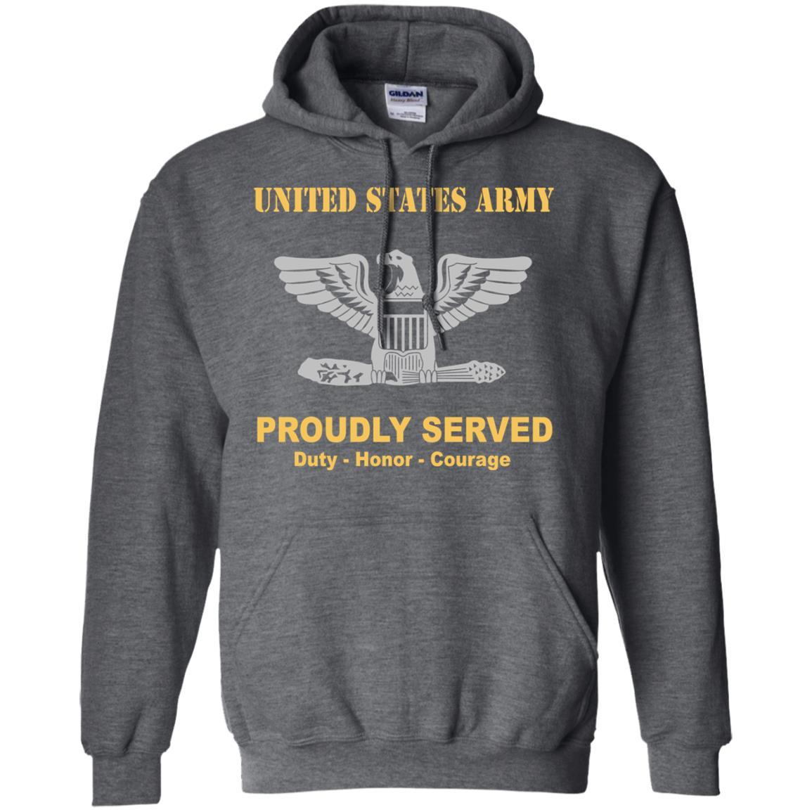 US Army O-6 Colonel O6 COL Field Officer Ranks Men Front Shirt US Army-TShirt-Army-Veterans Nation