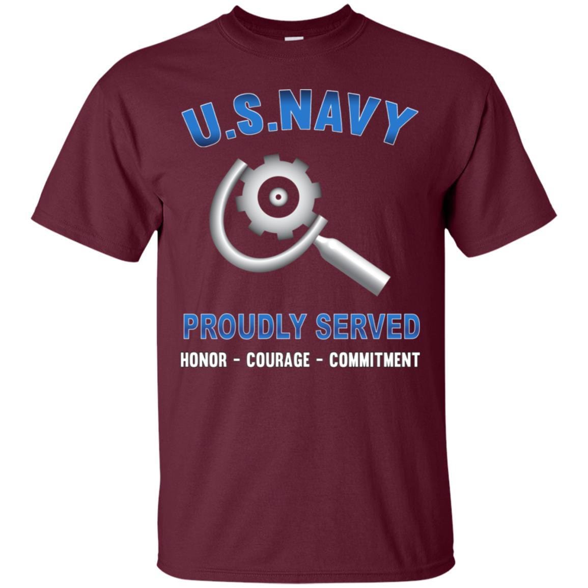 U.S Navy Machinery repairman Navy MR - Proudly Served T-Shirt For Men On Front-TShirt-Navy-Veterans Nation