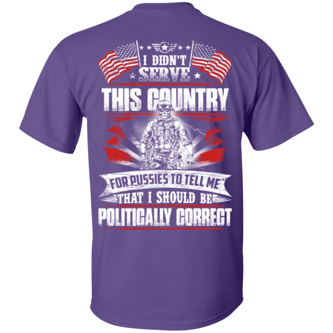 Military T-Shirt "I Didn't Serve This Country"-TShirt-General-Veterans Nation
