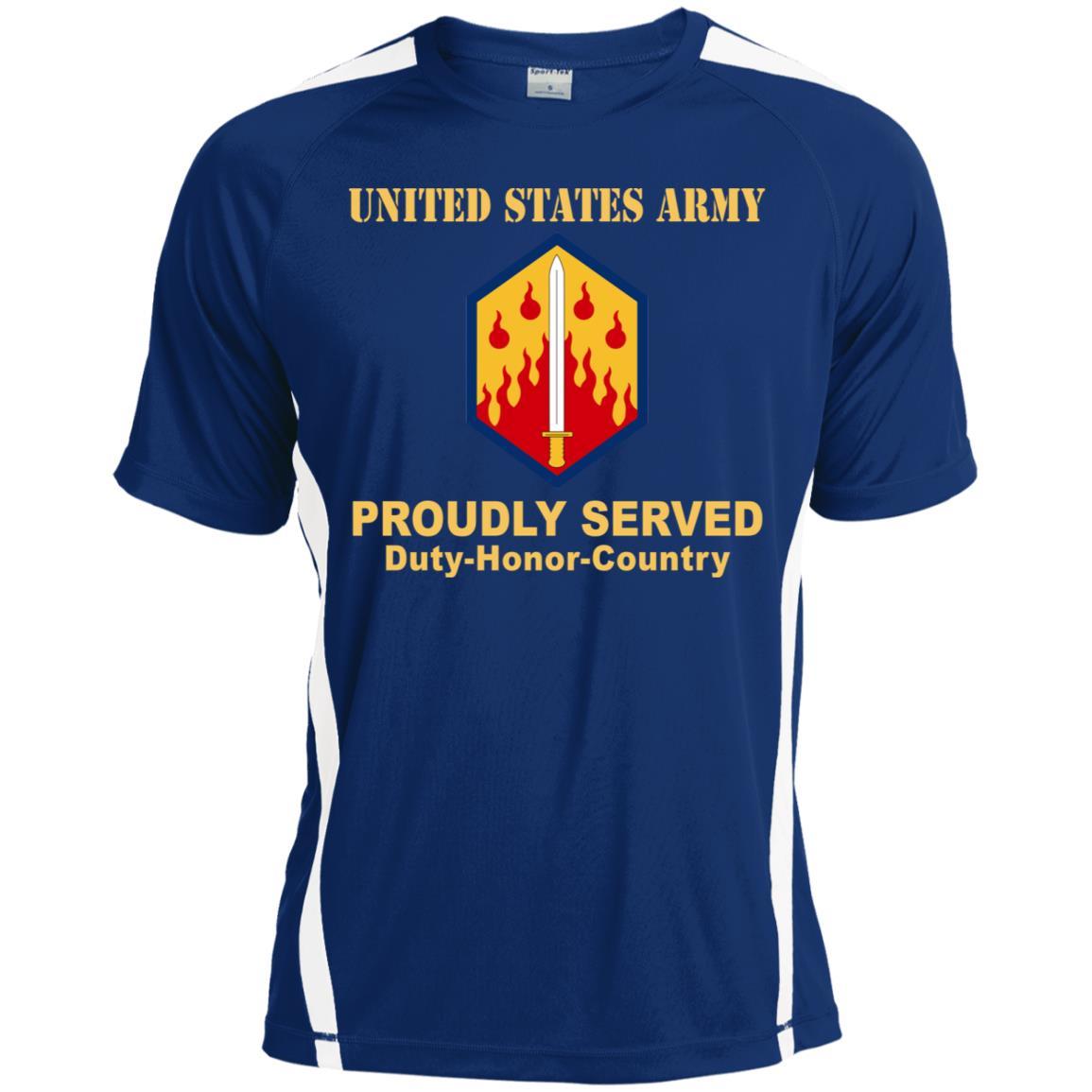 US ARMY 48TH CHEMICAL BRIGADE- Proudly Served T-Shirt On Front For Men-TShirt-Army-Veterans Nation