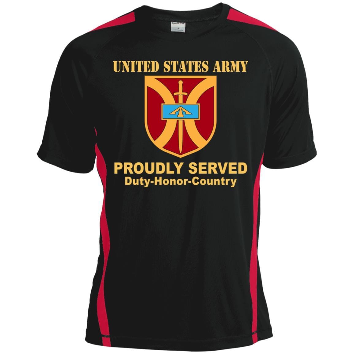 US ARMY 916 SUPPORT BRIGADE- Proudly Served T-Shirt On Front For Men-TShirt-Army-Veterans Nation