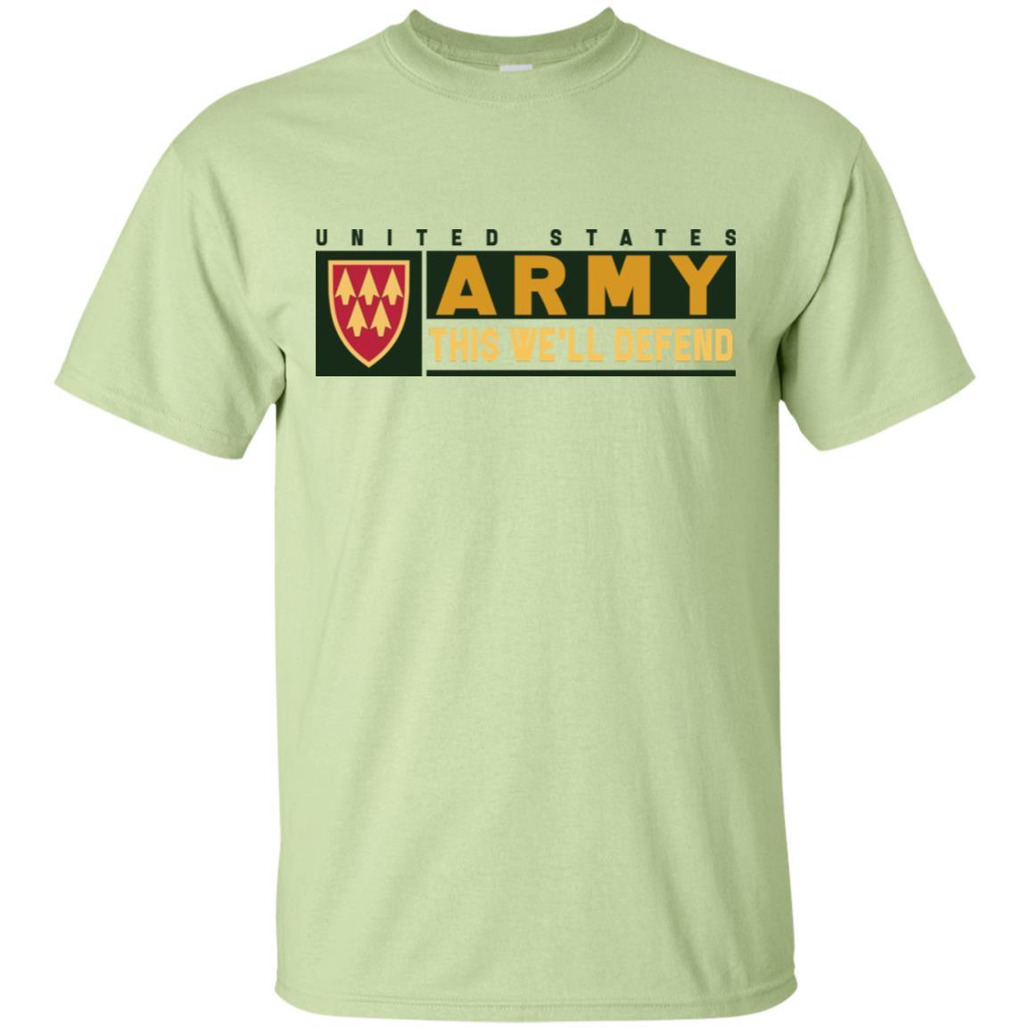 US Army 32ND AIR AND MISSILE DEFENSE COMMAND- This We'll Defend T-Shirt On Front For Men-TShirt-Army-Veterans Nation