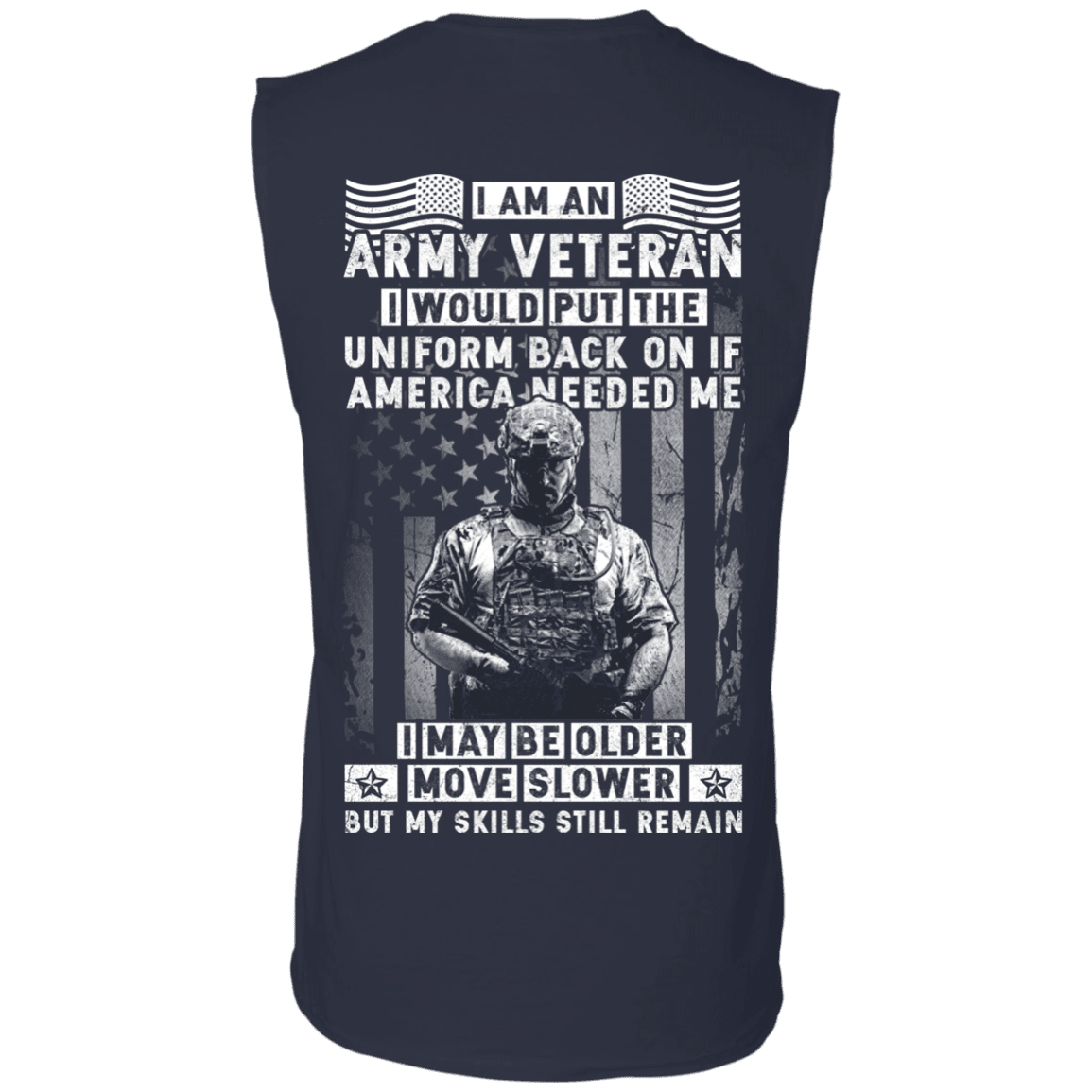 I am an Army Veteran Men Back T Shirts-TShirt-Army-Veterans Nation