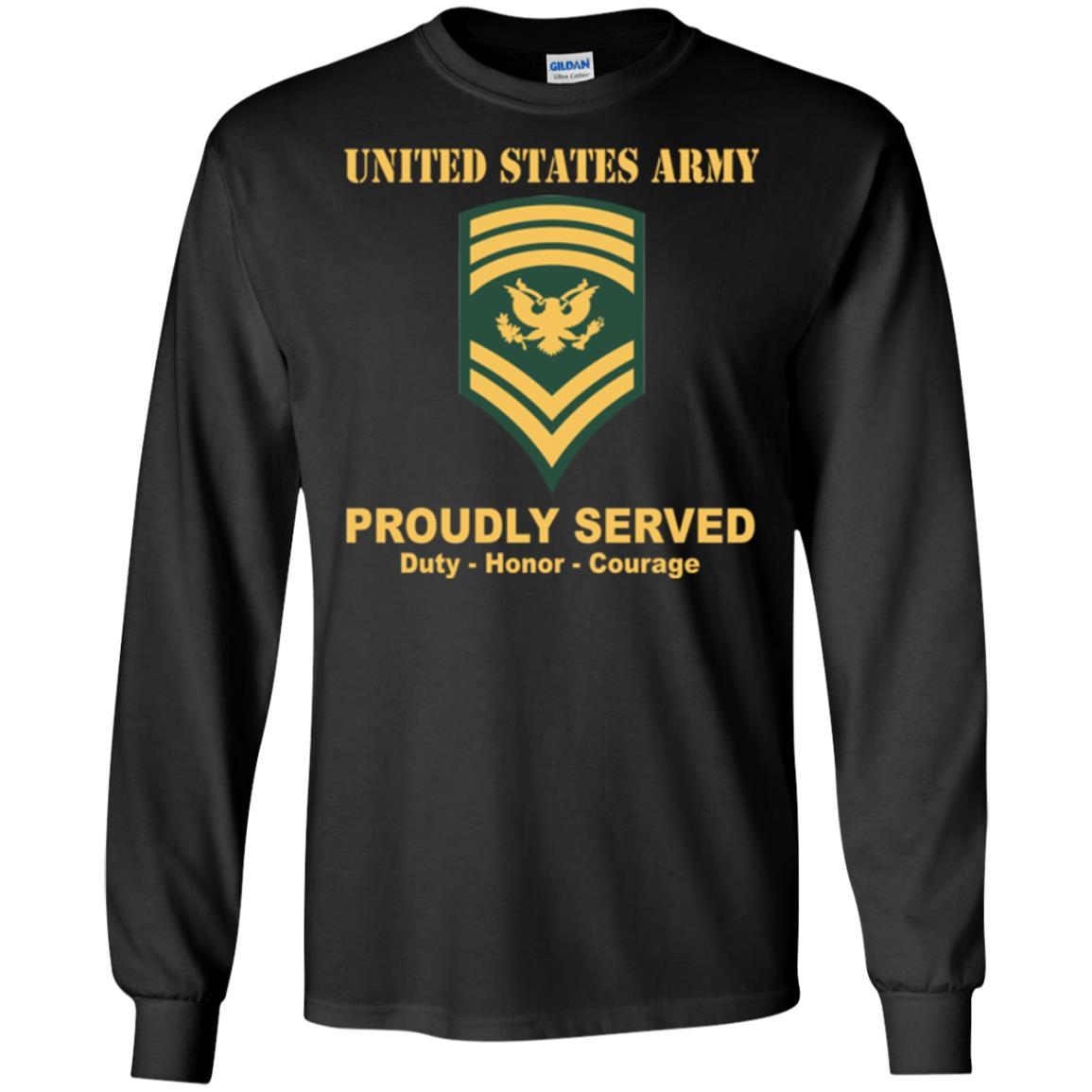 US Army E-9 SPC E9 Specialist Ranks Men Front Shirt US Army Rank-TShirt-Army-Veterans Nation