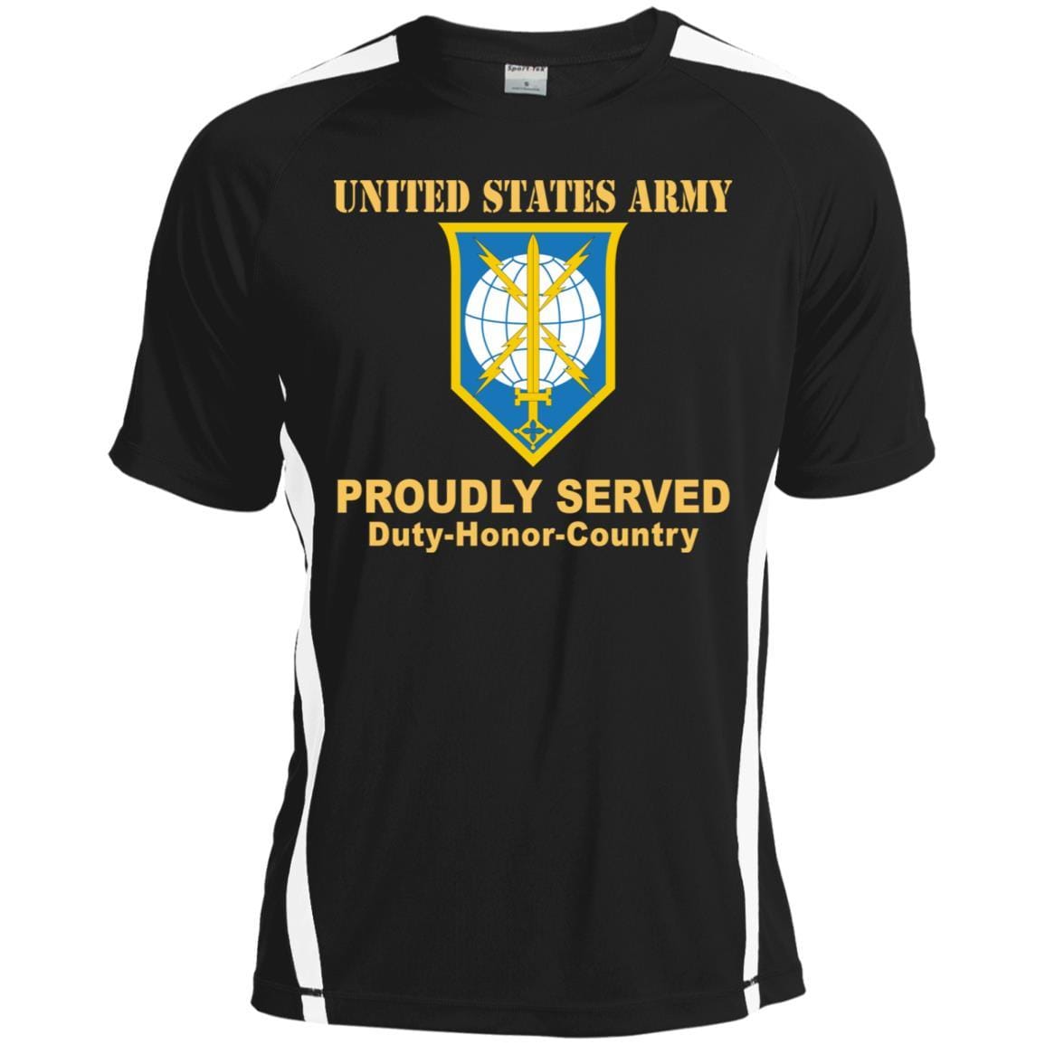 US ARMY CSIB MILITARY INTELLIGENCE READINESS COMMAND- Proudly Served T-Shirt On Front For Men-TShirt-Army-Veterans Nation