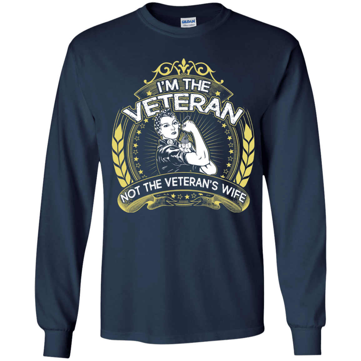 Military T-Shirt "I Am The Veteran And Not The Veteran's Wife"-TShirt-General-Veterans Nation