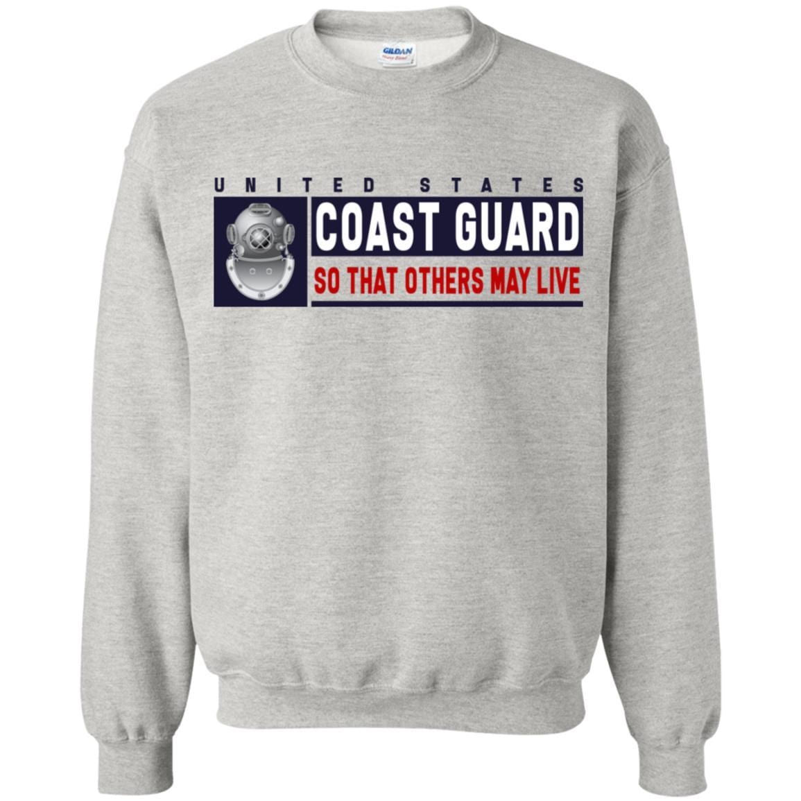 US Coast Guard Diver ND Logo- So that others may live Long Sleeve - Pullover Hoodie-TShirt-USCG-Veterans Nation