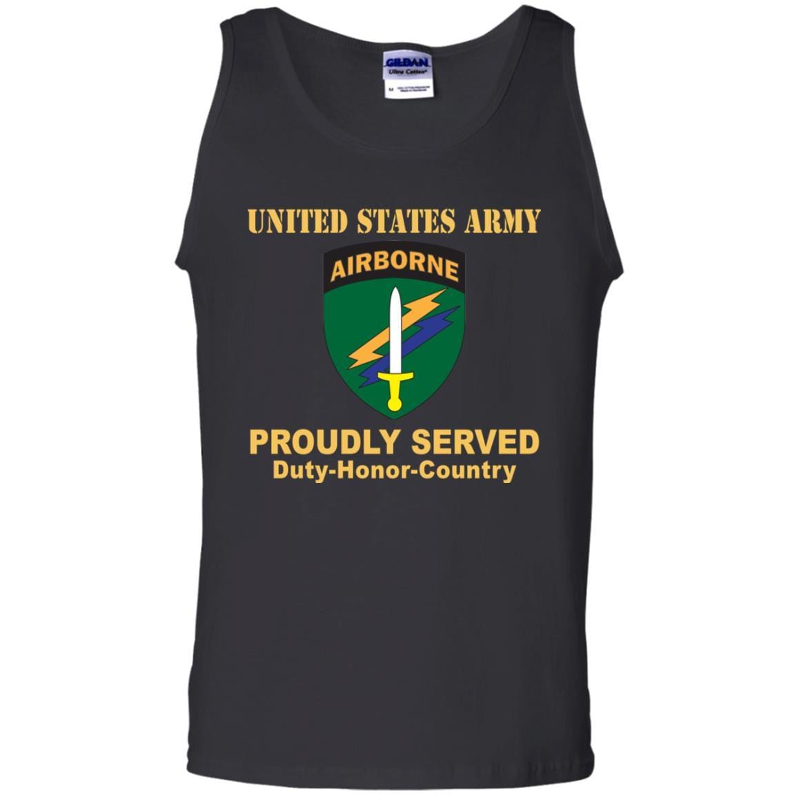 US ARMY CSIB CIVIL AFFAIRS AND PSYCHOLOGICAL OPERATIONS COMMAND- Proudly Served T-Shirt On Front For Men-TShirt-Army-Veterans Nation
