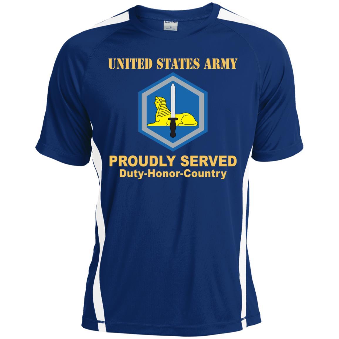 US ARMY 66TH MILITARY INTELLIGENCE BRIGADE - Proudly Served T-Shirt On Front For Men-TShirt-Army-Veterans Nation