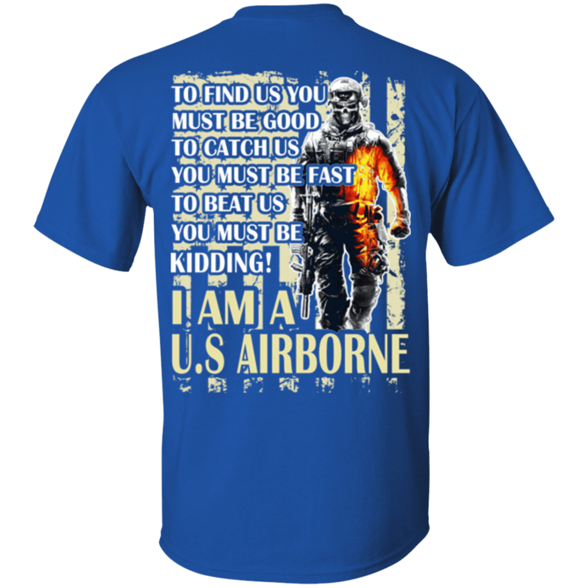 Military T-Shirt "I AM A US Airborne"-TShirt-General-Veterans Nation