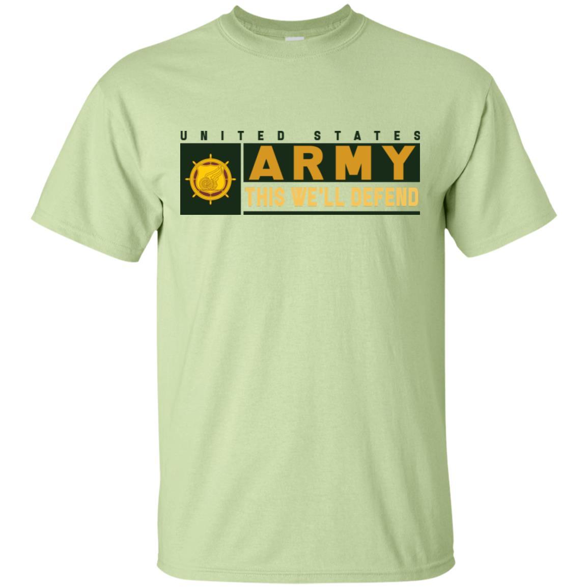 U.S. Army Transportation Corps- This We'll Defend T-Shirt On Front For Men-TShirt-Army-Veterans Nation