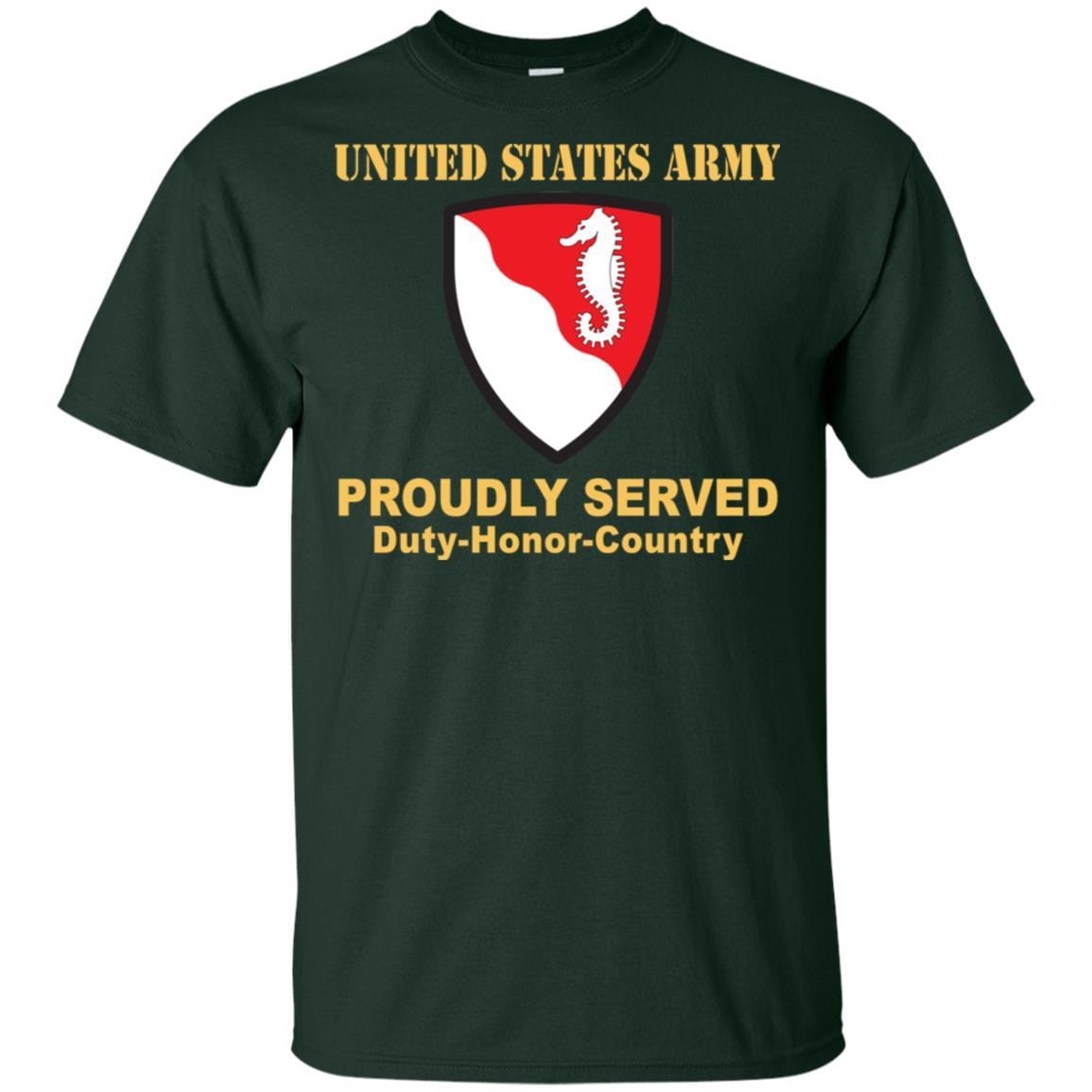 US ARMY 36TH ENGINEER BRIGADE- Proudly Served T-Shirt On Front For Men-TShirt-Army-Veterans Nation