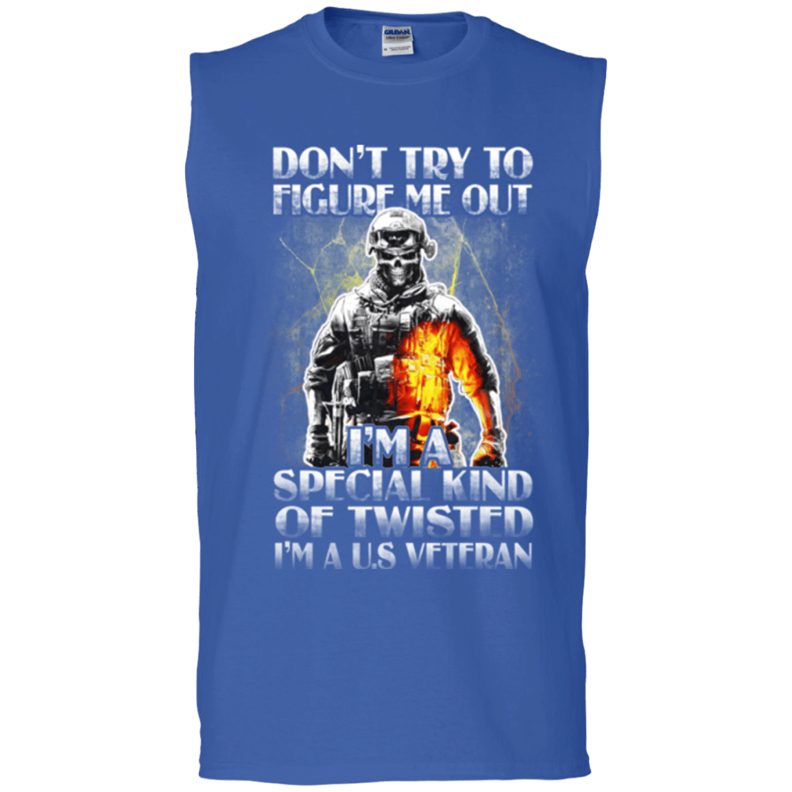 Military T-Shirt "Don't Try to Figure Me Out - I'm A US Veteran"-TShirt-General-Veterans Nation