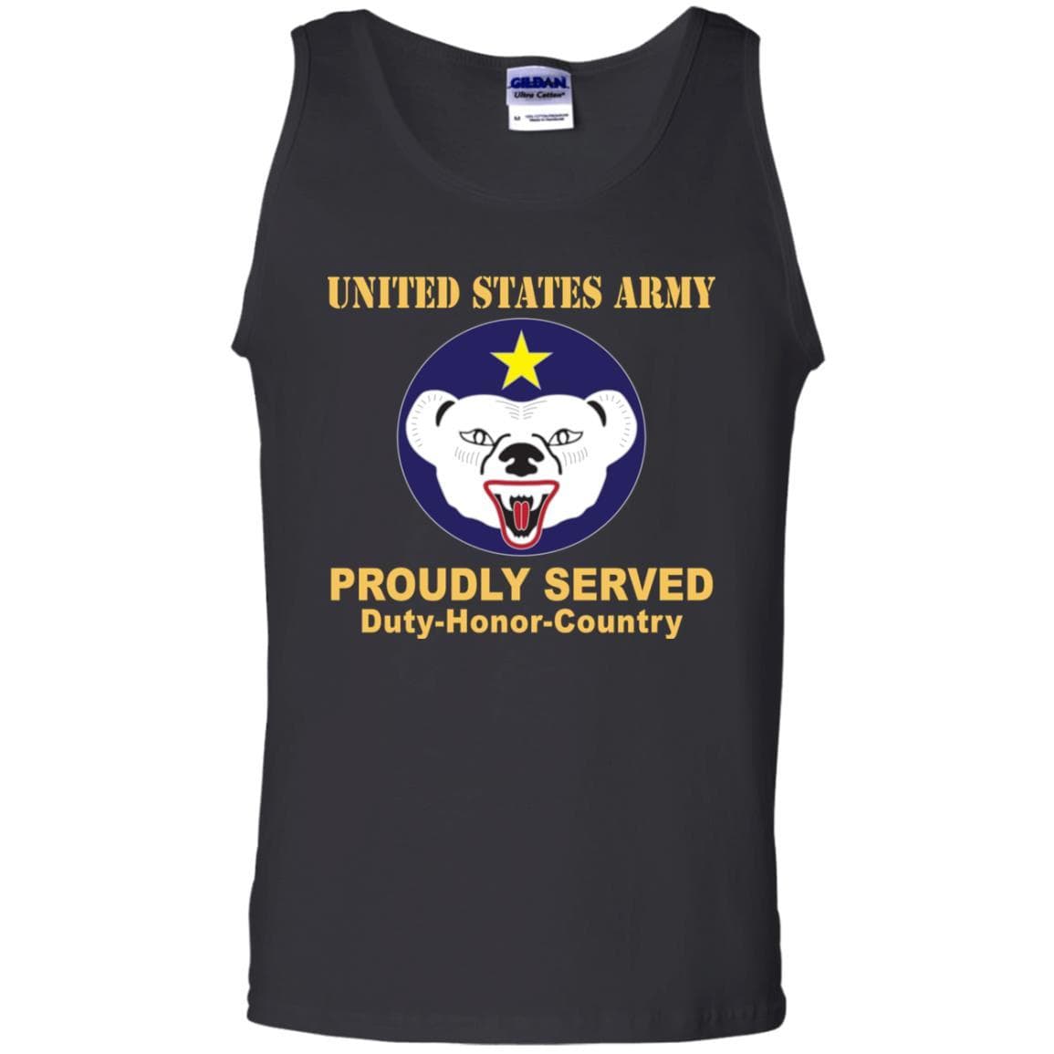 US ARMY CSIB ALASKA- Proudly Served T-Shirt On Front For Men-TShirt-Army-Veterans Nation