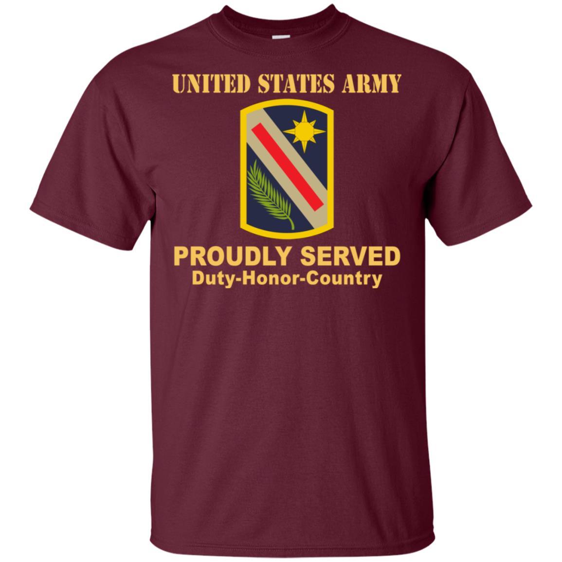 US ARMY 321 SUSTAINMENT BRIGADE- Proudly Served T-Shirt On Front For Men-TShirt-Army-Veterans Nation
