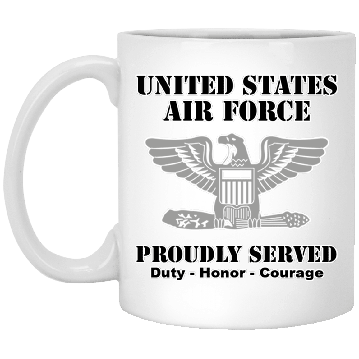 US Air Force O-6 Colonel Col O6 Field Officer Ranks White Coffee Mug -  Stainless Travel Mug