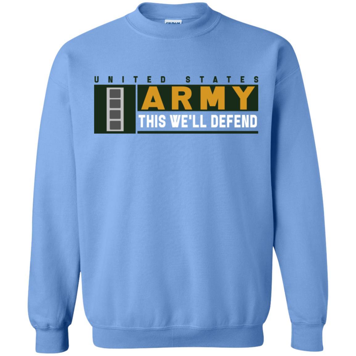 US Army W-4 This We Will Defend Long Sleeve - Pullover Hoodie-TShirt-Army-Veterans Nation
