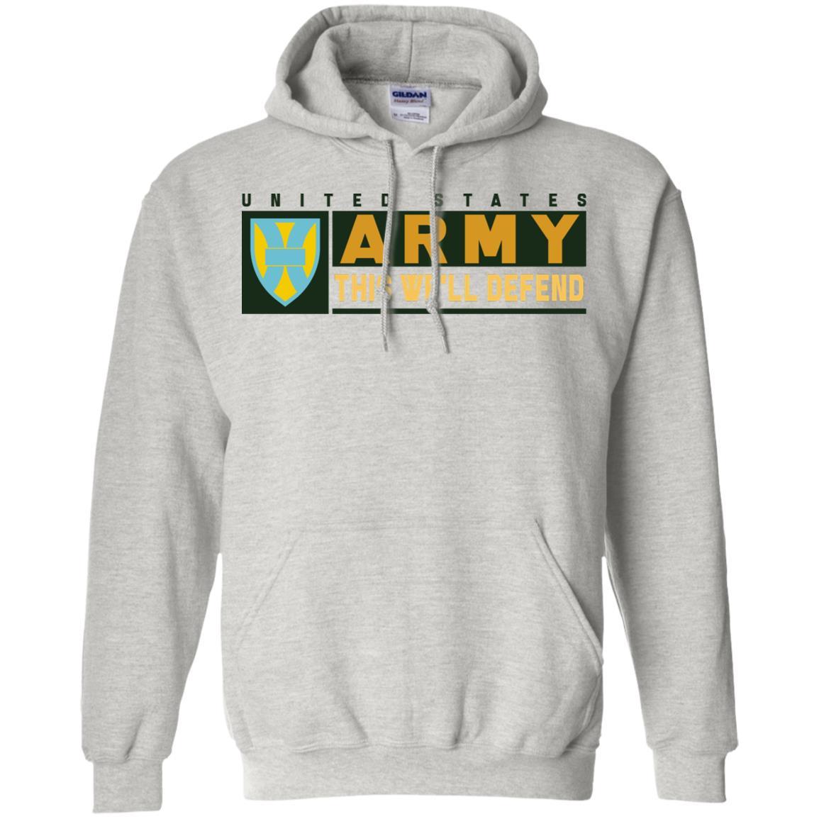 US Army 21ST SUSTAINMENT COMMAND- This We'll Defend T-Shirt On Front For Men-TShirt-Army-Veterans Nation