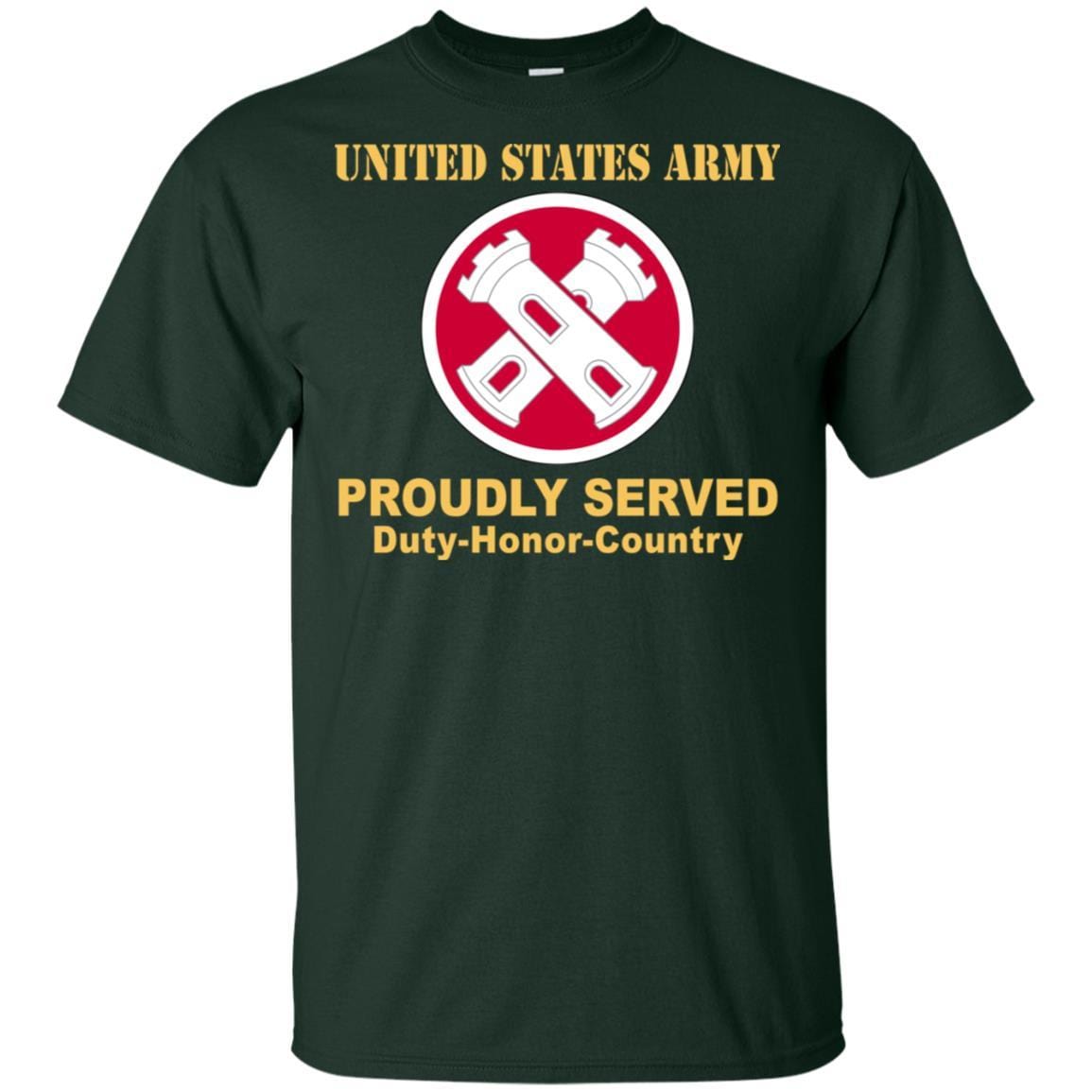 Military T-Shirt "16TH ENGINEER BRIGADE- Proudly Served On" Front For Men-TShirt-General-Veterans Nation