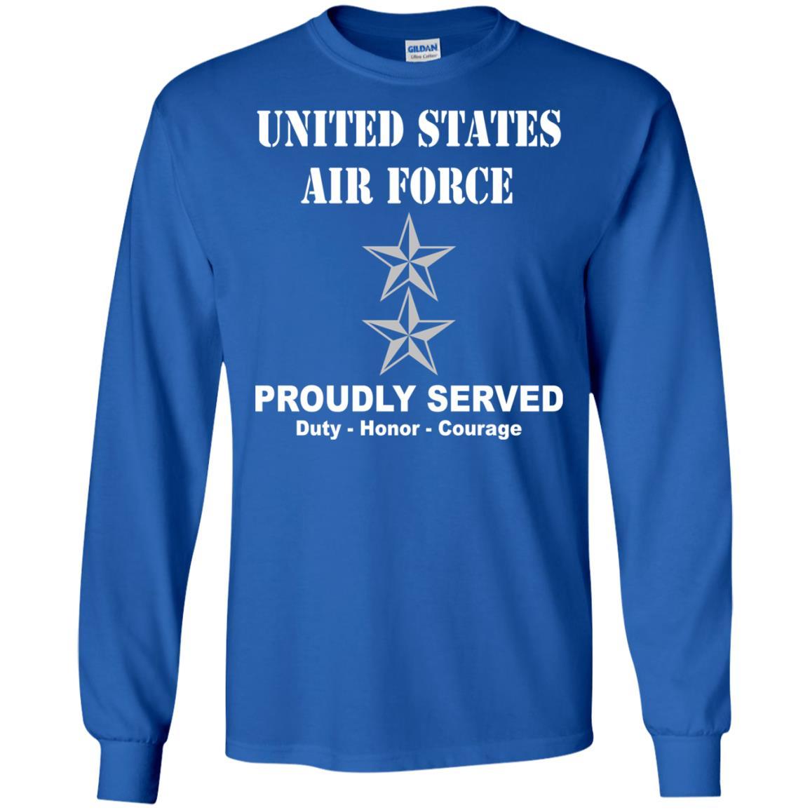 US Air Force O-8 Major General Maj G O8 General Officer Ranks Men Front T Shirt For Air Force-TShirt-USAF-Veterans Nation