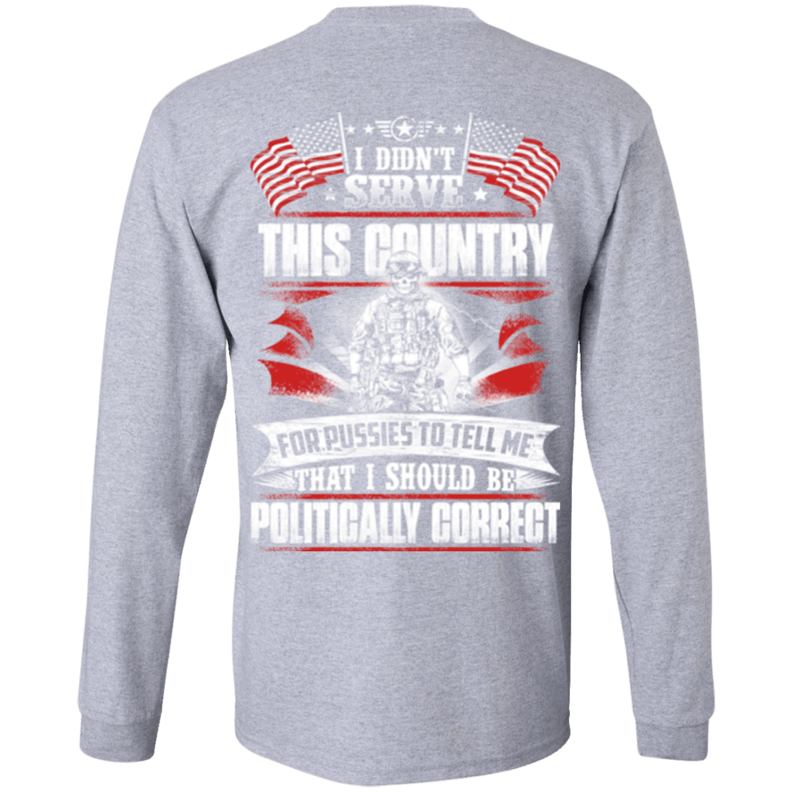Military T-Shirt "I Didn't Serve This Country"-TShirt-General-Veterans Nation